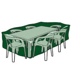 FUNDA CUBRE MESA Y SILLAS RECTANGULAR 325x205CM