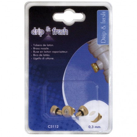 TRES TOBERAS DE LATON 0,3 MM