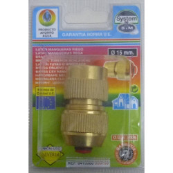 CONECTOR MANGUERA STOP 15MM MET