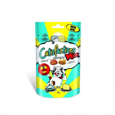 CATISFACTIONS MIX SALMON Y QUESO 60GR