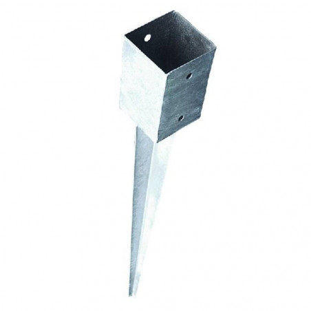 PIQUETA POSTE 7X7CM ACERO