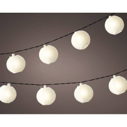 GUIRNALDA FAROLES SOLAR 450CM BLANCO