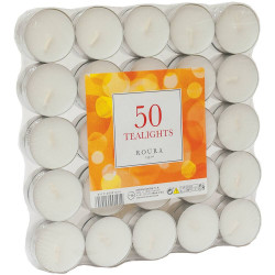 VELAS TEALIGHT BÁSICAS 50 UDS