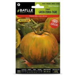 SEMILLAS TOMATE GREEN ZEBRA TIGRE