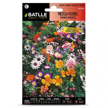 SEMILLAS MEZCLA FLORES ENANAS