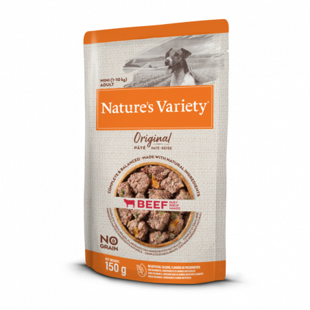 NATURE VARIETY PATÉ PERRO MINI TERNERA 150GR