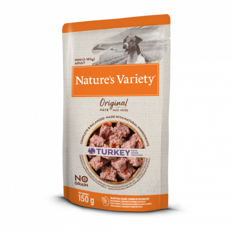 NATURES VARIETY DOG PATÉ MINI PAVO 150GR
