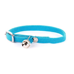 COLLAR GATO NYLON ELASTICO 30CM AZUL