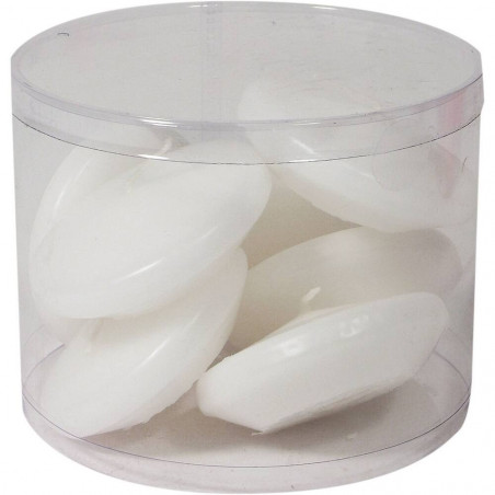 VELA FLOTANTE BLANCO 7 UDS