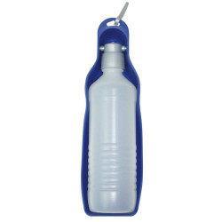 BEBEDERO MASCOTA PORTATIL 500ML CON CLIP