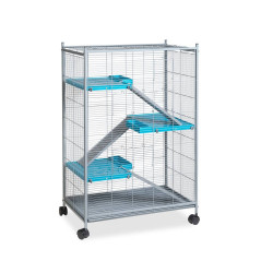 JAULA VOLTREGA 493 PARA ROEDOR PEQUEÑO GRIS