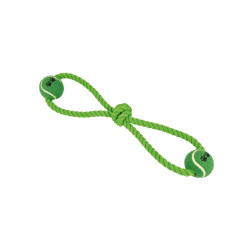 JUGUETE PERRO NUDO CON 2 PELOTAS (50CM - 350GR)