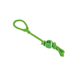 JUGUETE PERRO DENTAL CON PELOTA Y ASA  (50CM - 220GR)