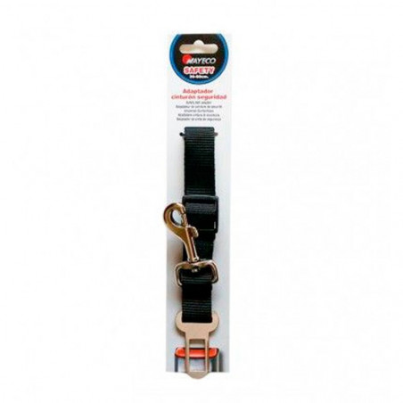 ADAPTADOR CINTURON SEGURIDAD PERRO 20MM NEGRO