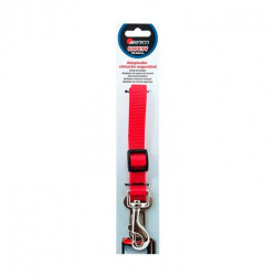 ADAPTADOR CINTURON SEGURIDAD PERRO 20MM ROJO