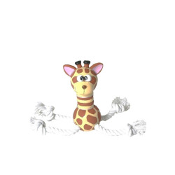 JUGUETE PERRO SUPER JIRAFA 19CM VINILO/CUERDA