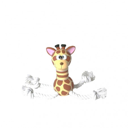 JUGUETE PERRO SUPER JIRAFA 19CM VINILO/CUERDA
