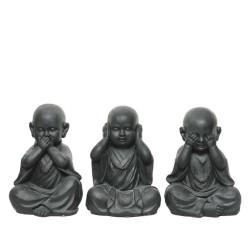 FIGURA MONJE VER/OIR/CALLAR 