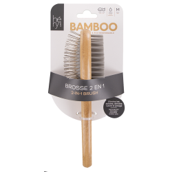 CEPILLO BAMBU DOBLE CERDA NYLON/PUAS