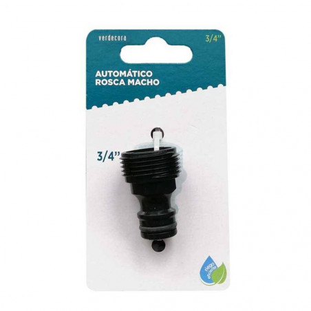 CONECTOR GRIFO MACHO 3/4" VERDECORA
