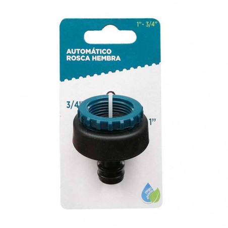 CONECTOR GRIFO HEMBRA 1" Y 3/4" VERDECORA