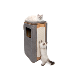 RASCADOR CUBO TOWER GRIS VESPER