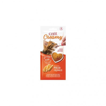 CATIT CREAMY POLLO/CORDERO 4X10GR