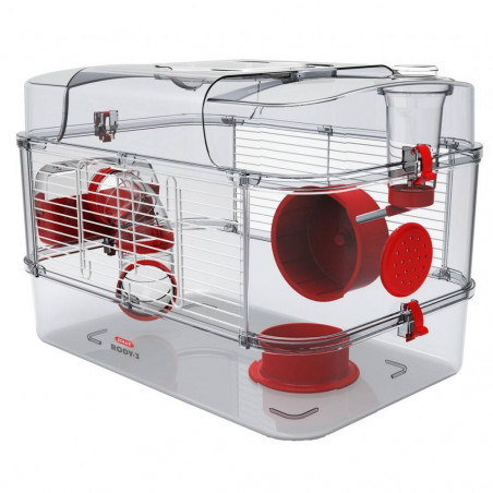 JAULA HAMSTER RODY 3 ROJO