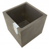 MACETA CUBO MILLENNIUM ANTRACITA CON RESERVA DE AGUA