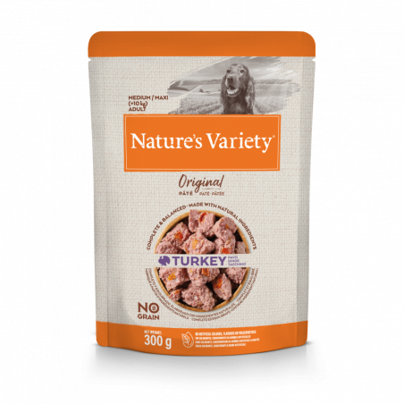 NV DOG PATÉ MEDIUM PAVO 300GR