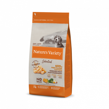 PIENSO PERRO NATURE'S VARIETY NO GRAIN PUPPY POLLO