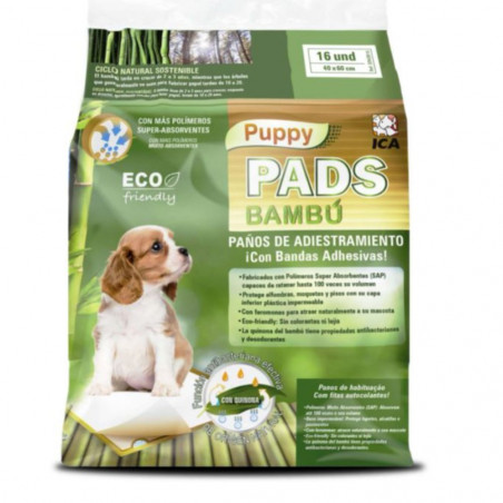 PUPPY PADS BAMBU 16UDS 40X60CM