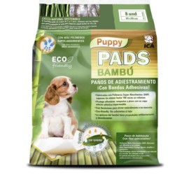 PUPPY PADS BAMBU 8UD 60X90CM