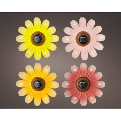 FLOR METAL SOLAR 14CM B.CÁLIDO 4L SRT