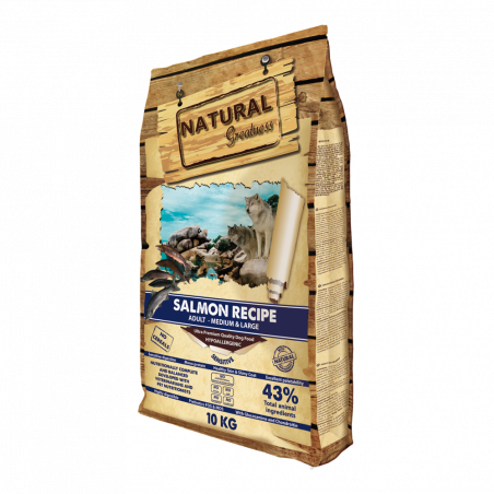 PIENSO PERRO NATURAL GREATNESS SALMÓN MED-LARGE 10KG