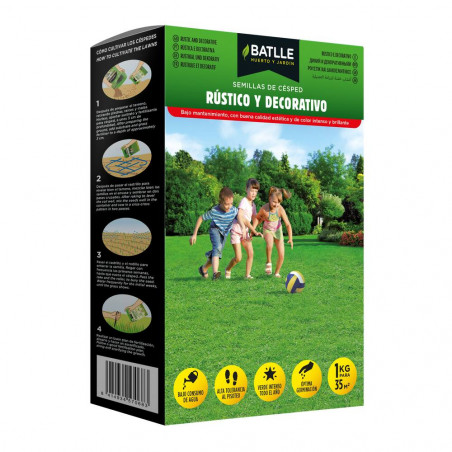 SEMILLAS CÉSPED RÚSTICO Y DECORATIVO 1KG