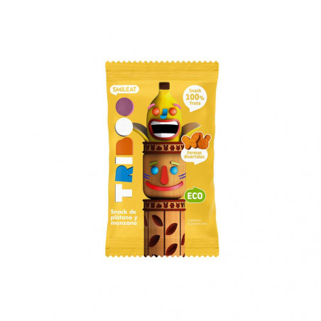 SNACK DE PLÁTANO Y MANZANA ECOLÓGICO