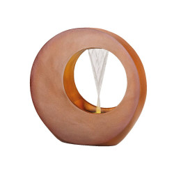 FUENTE REDONDA BRONCE LED