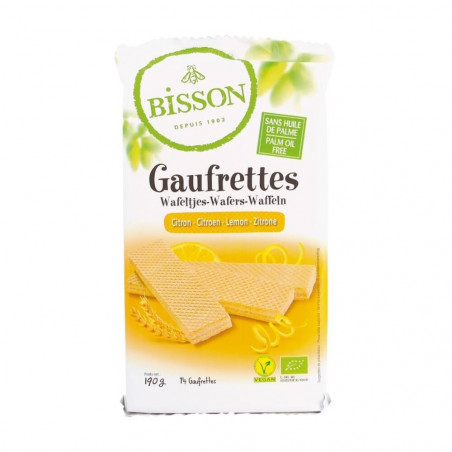 GALLETA GAUFRETTES LIMÓN BISSON 190GR