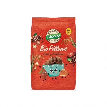 BIOPILLOWS DE CACAO Y AVELLANAS BIOCOP 300GR