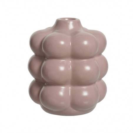 CANDELABRO PORCELANA ROSA FORMAS 11X14CM