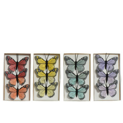 MARIPOSAS X3 COLORES 8X6CM
