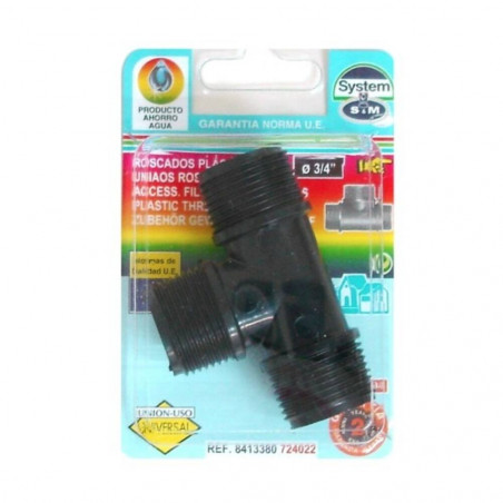 TE MACHO 3/4 PULGADAS