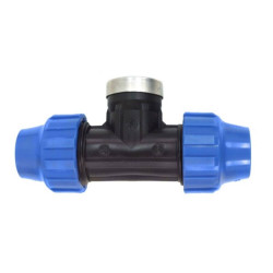 TE ROSCA HEMBRA 25MM 3/4 PULGADAS REFUERZO INOX.