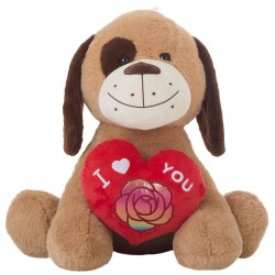 PELUCHE PERRITO CORAZÓN 32CM