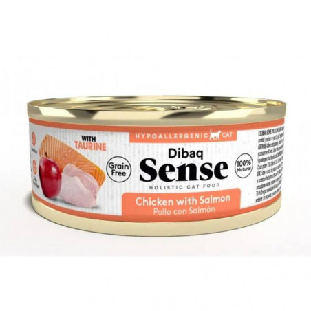 SENSE GATO POLLO, SALMÓN Y MANZANA 70GR