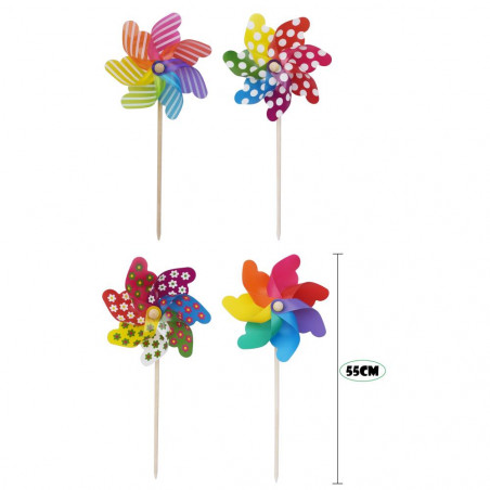 MOLINILLO VIENTO 55CM COLORES