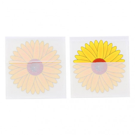 Flor adhesiva atrapa insectos ventanas 10x10cm