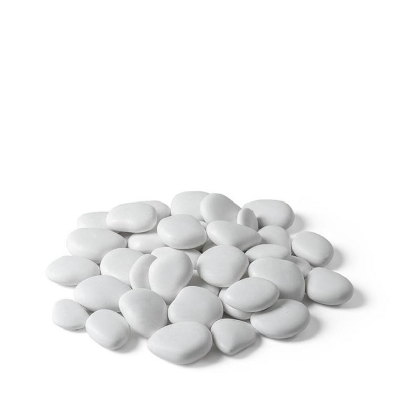 Bolsa blanca moño piedritas