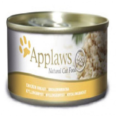 APPLAWS PECHUGA POLLO GATO 156GR LATA